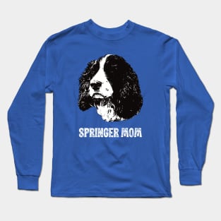 Springer Mom Springer Spaniel Design Long Sleeve T-Shirt